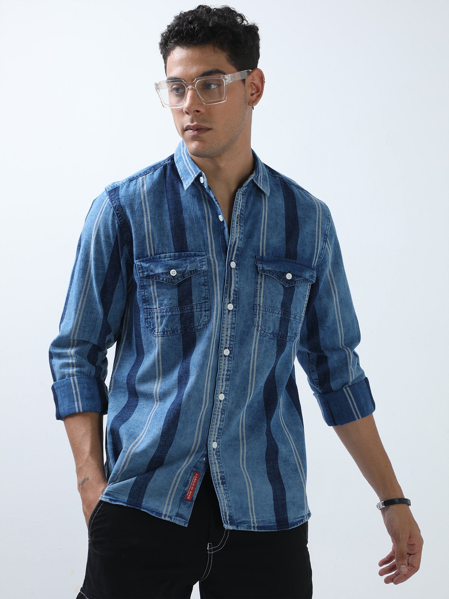 Buy TORTUGA Men Washed Casual Grey Denim Shirt Online at Best Prices in  India - JioMart.